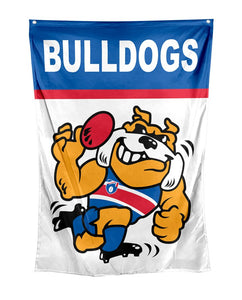 Western Bulldogs Retro Wall Flag