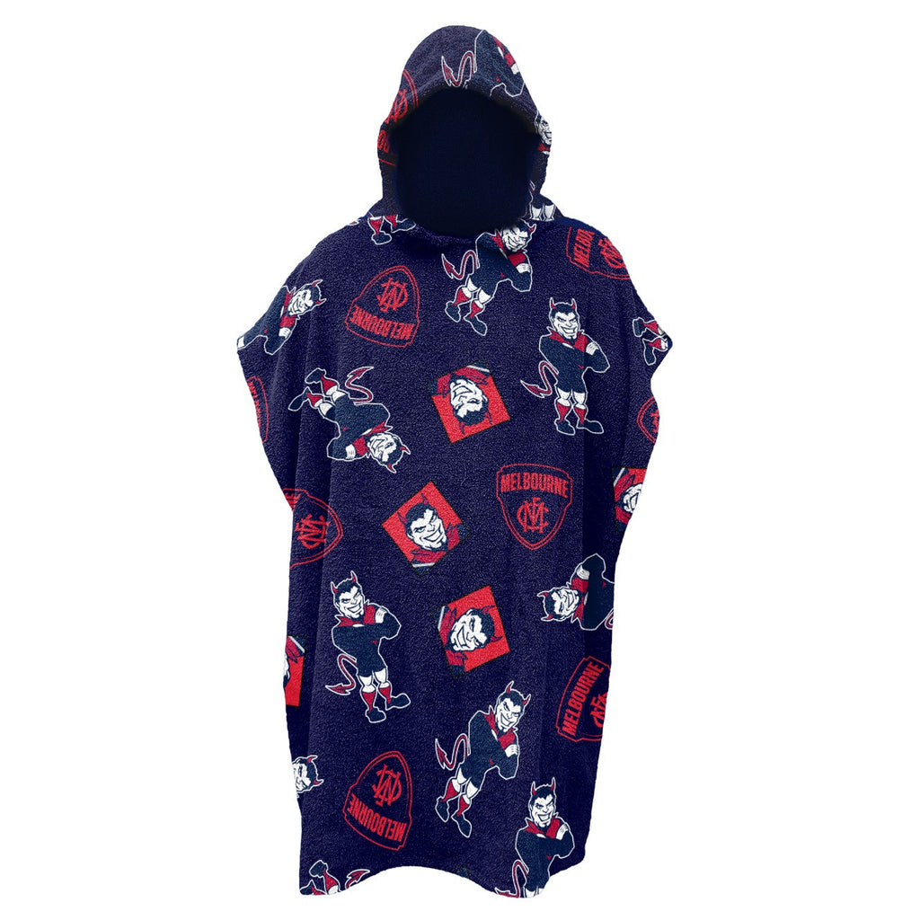 Melbourne Demons Youth Hooded Beach Towel