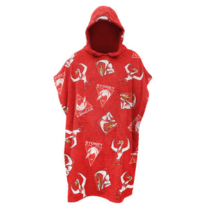 Sydney Swans Youth Hooded Beach Towel