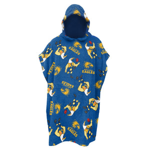 West Coast Eagles Youth Hooded Beach Towel