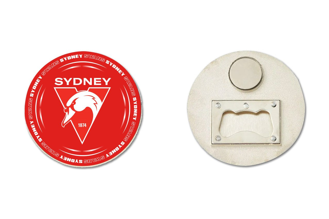 Sydney Swan Bottle Opener Magnet