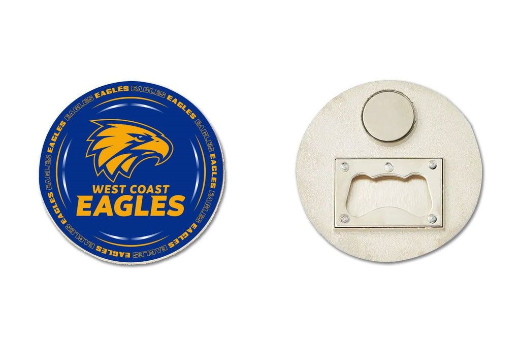 West Coast Eagles Bottle Opener Magnet