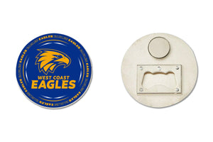 West Coast Eagles Bottle Opener Magnet