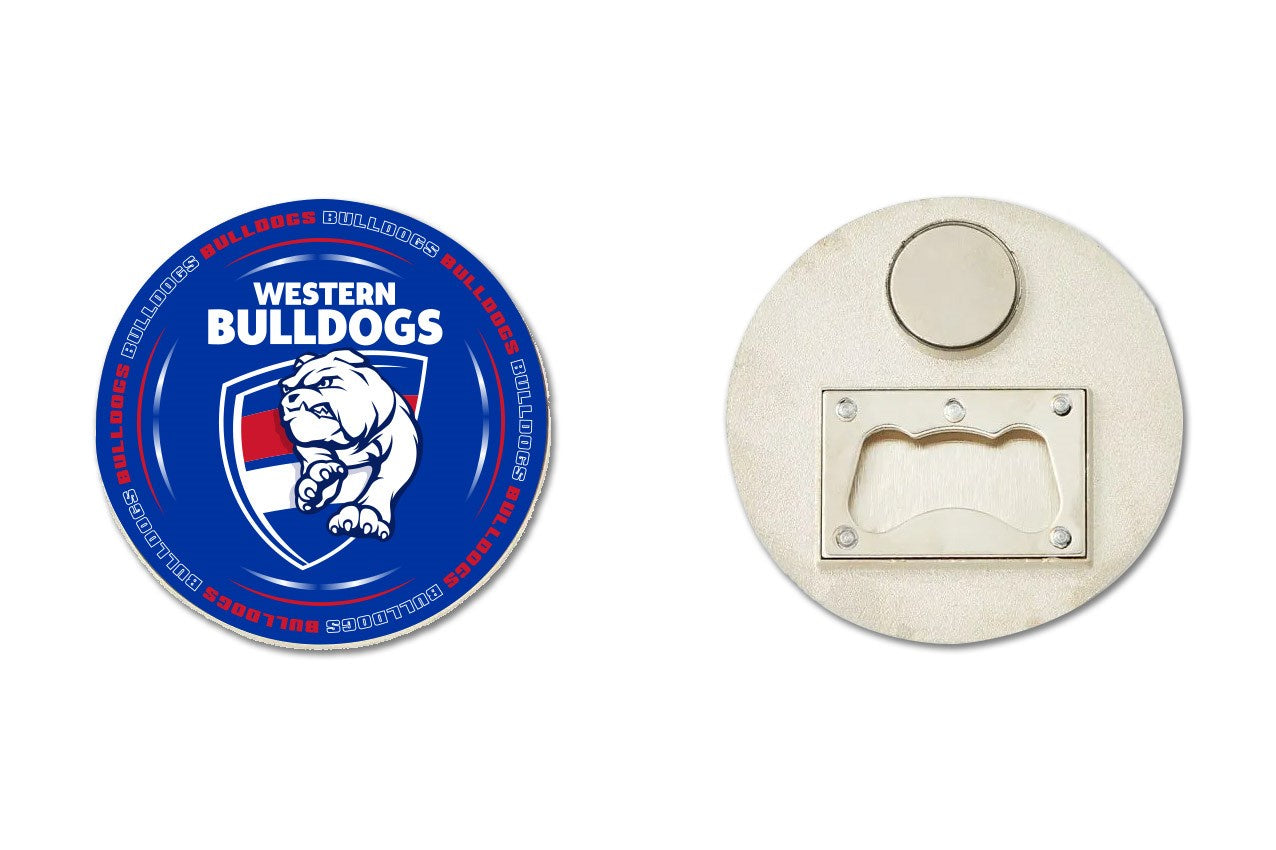 Western Bulldogs Bottle Opener Magnet