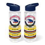 Adelaide Crows Clear Tritan Drink Bottle With Bands