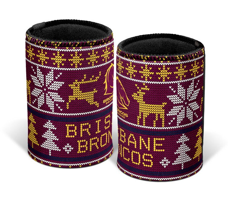 Brisbane Broncos  Christmas Can Cooler