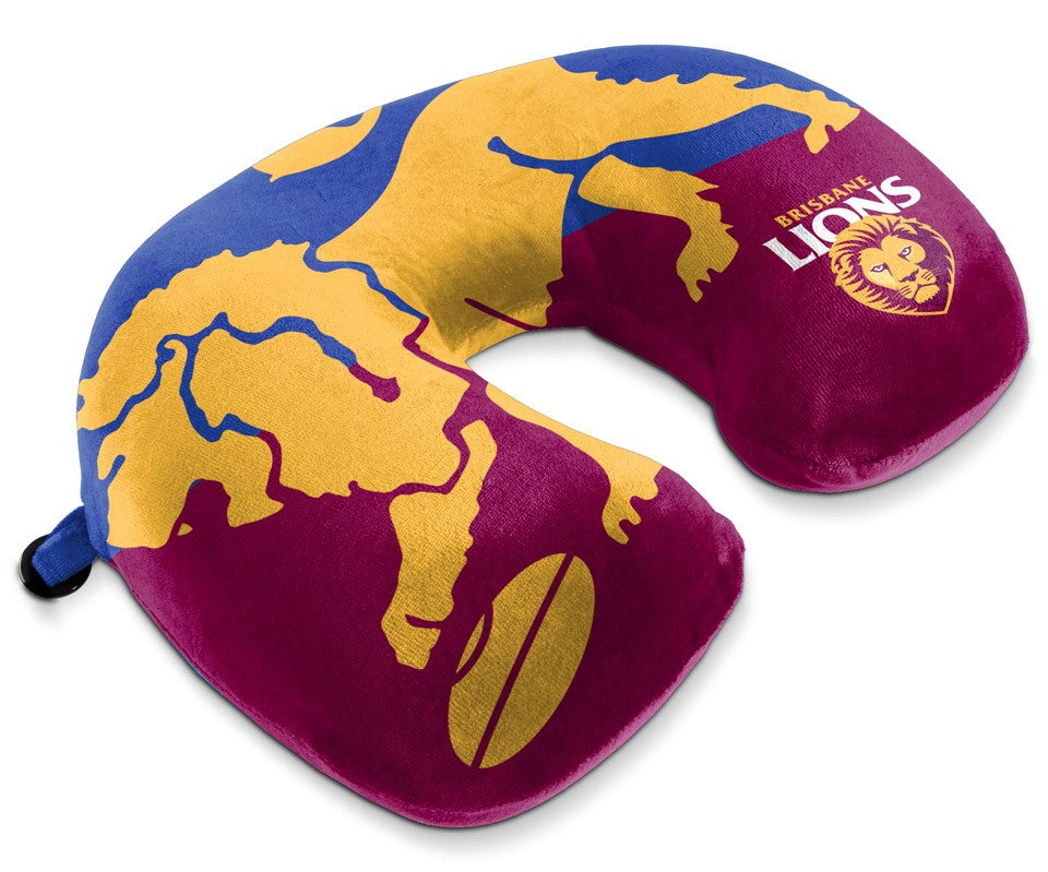 Brisbane Lions Travel Pillow