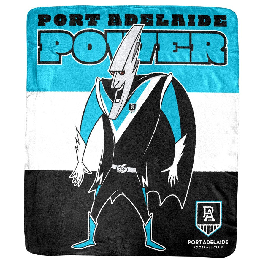 Port Adelaide Power Coral Fleece Rug