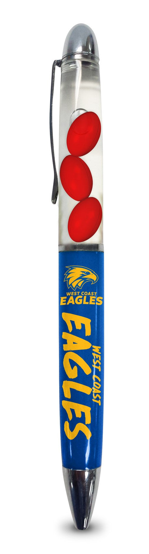 West Coast Eagles Floating Footballs Pen