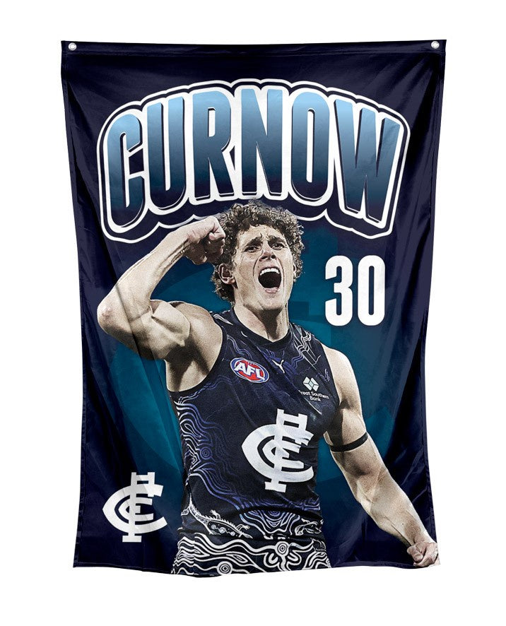 Carlton Blues - Charlie Curnow Flag