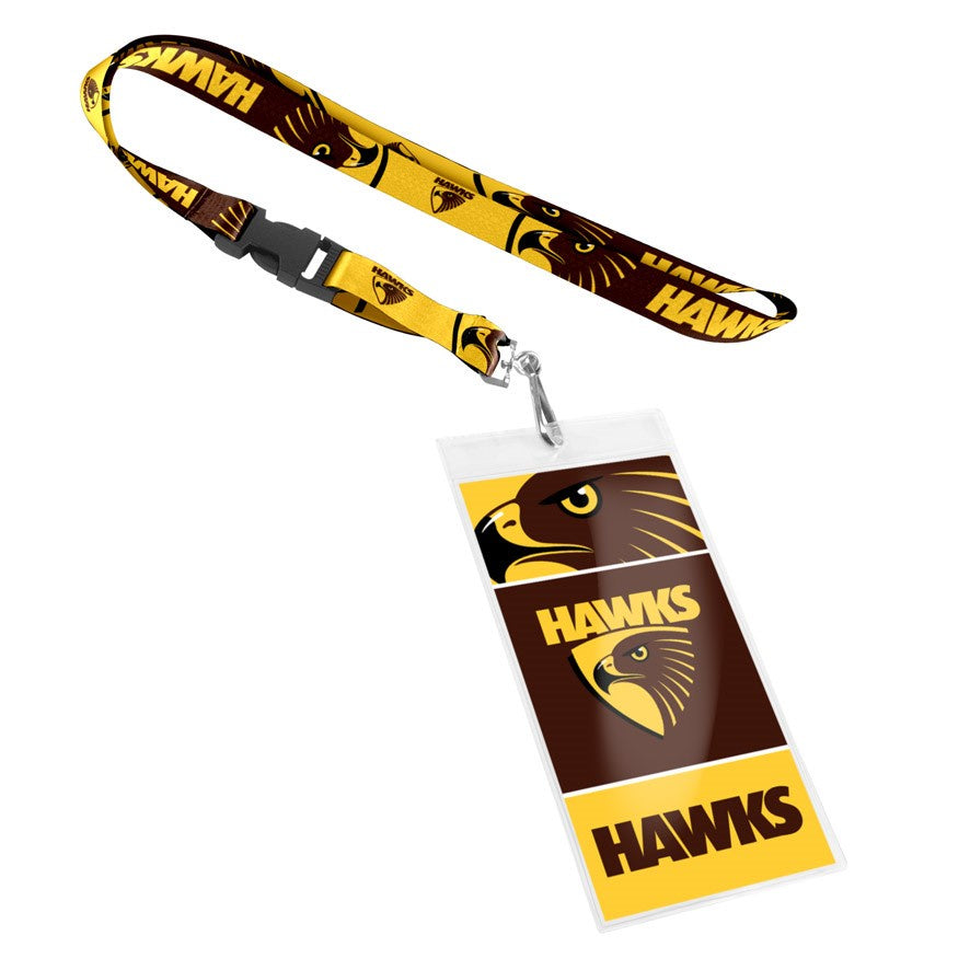 Hawthorn Hawks Card Pocket Lanyard