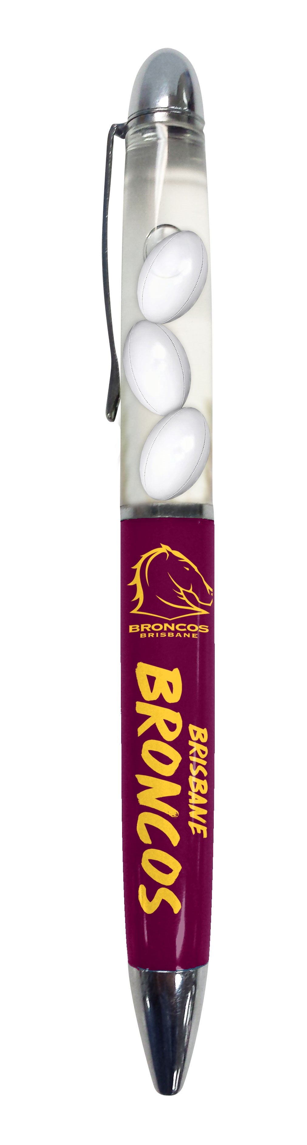 Brisbane Broncos Floating Footballs Pen