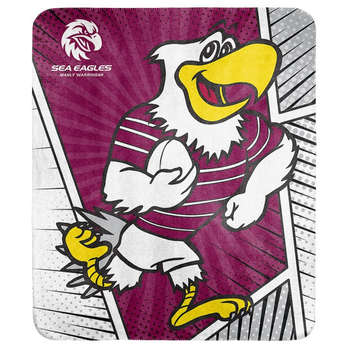 Manly Sea Eagles Coral Fleece Rug