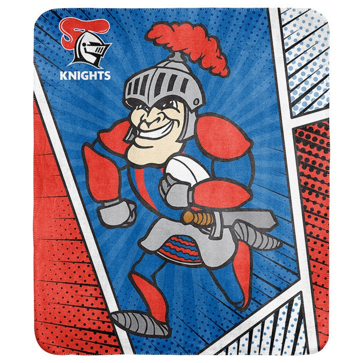 Newcastle Knights Coral Fleece Rug