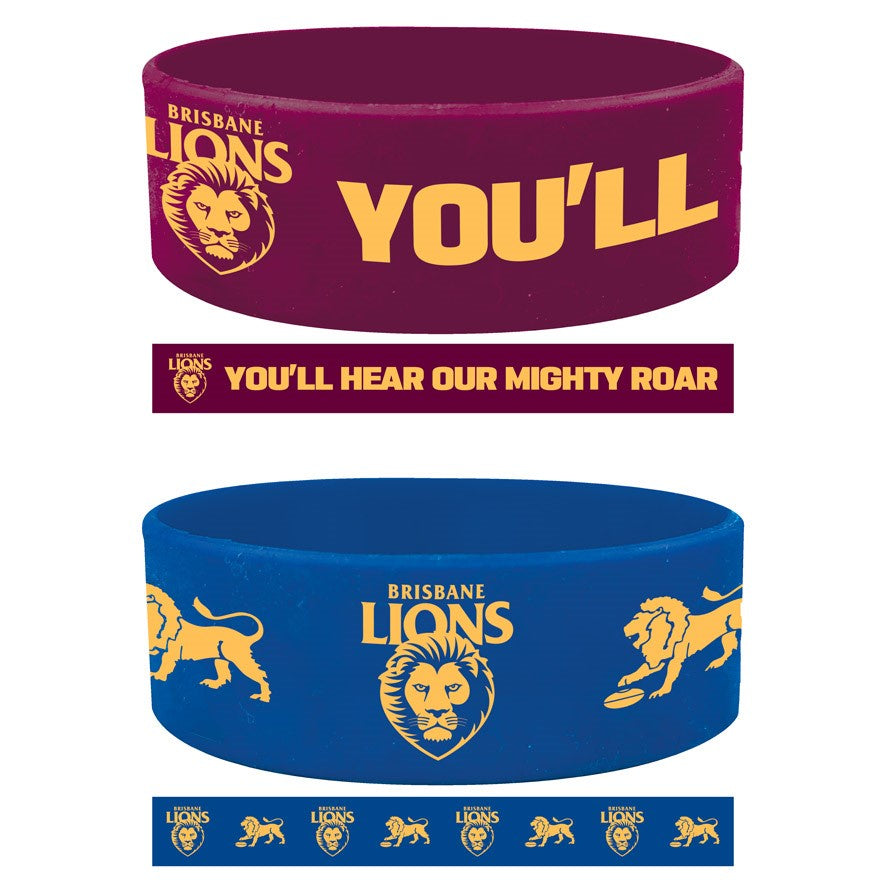 Brisbane Lions Wrist Bands