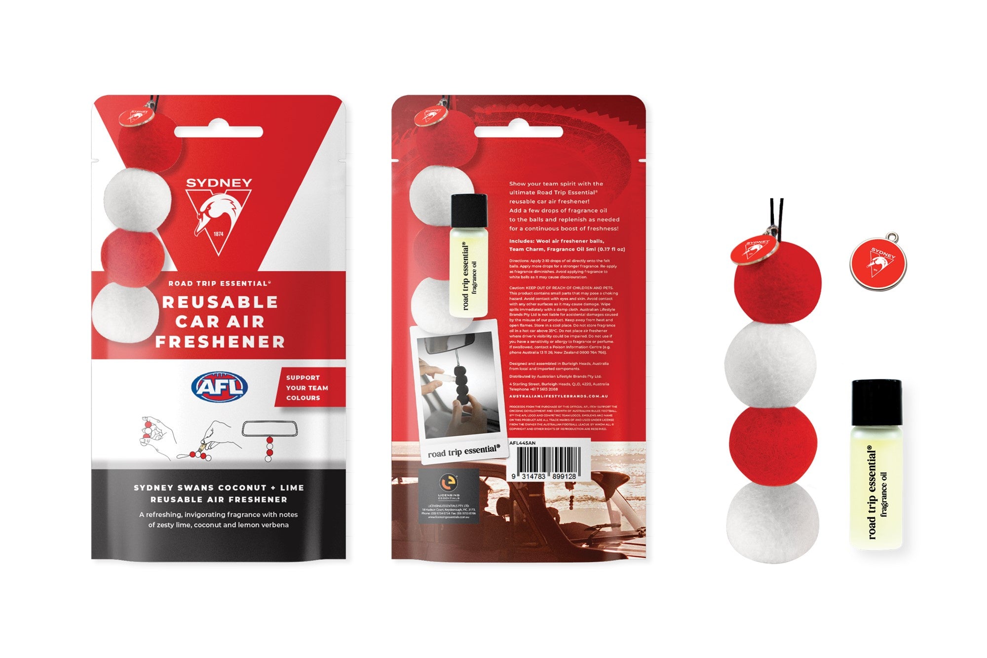 Sydney Swans Reusable Air Freshener