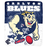 Carlton Blues Coral Fleece Rug