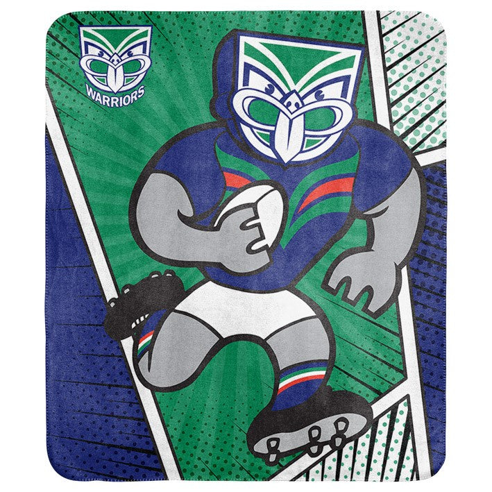 New Zealand Warriors Coral Fleece Rug