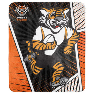 West Tigers Coral Fleece Rug