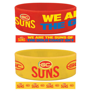 Gold Coast Suns Wrist Bands