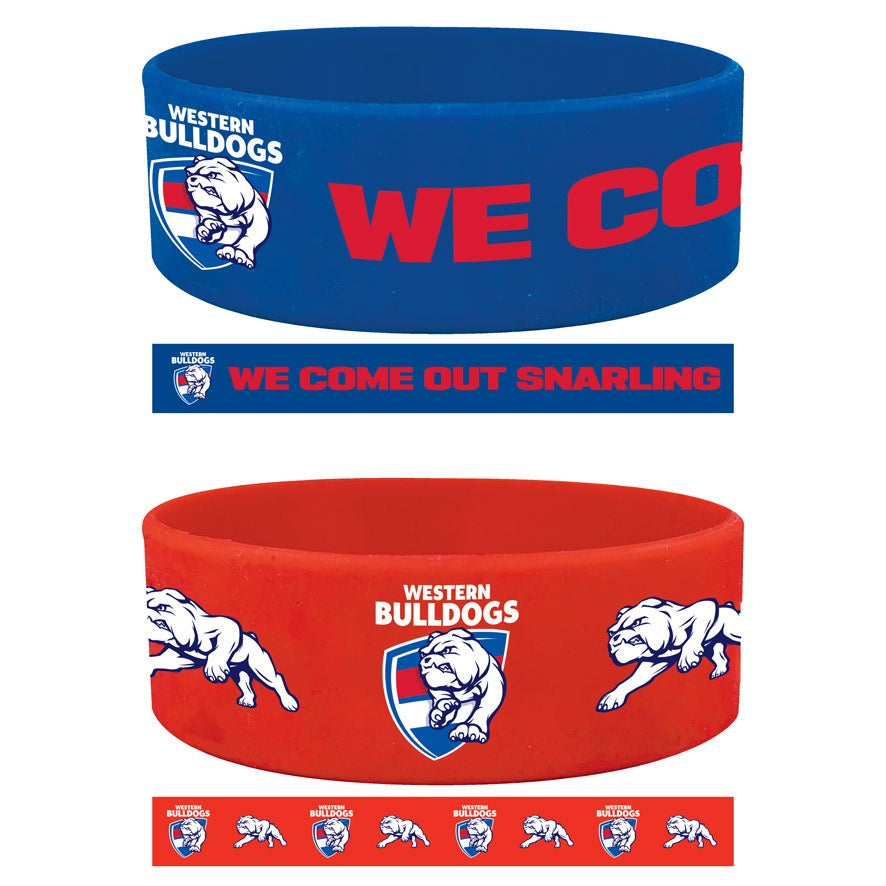 Western Bulldogs Wrist Bands