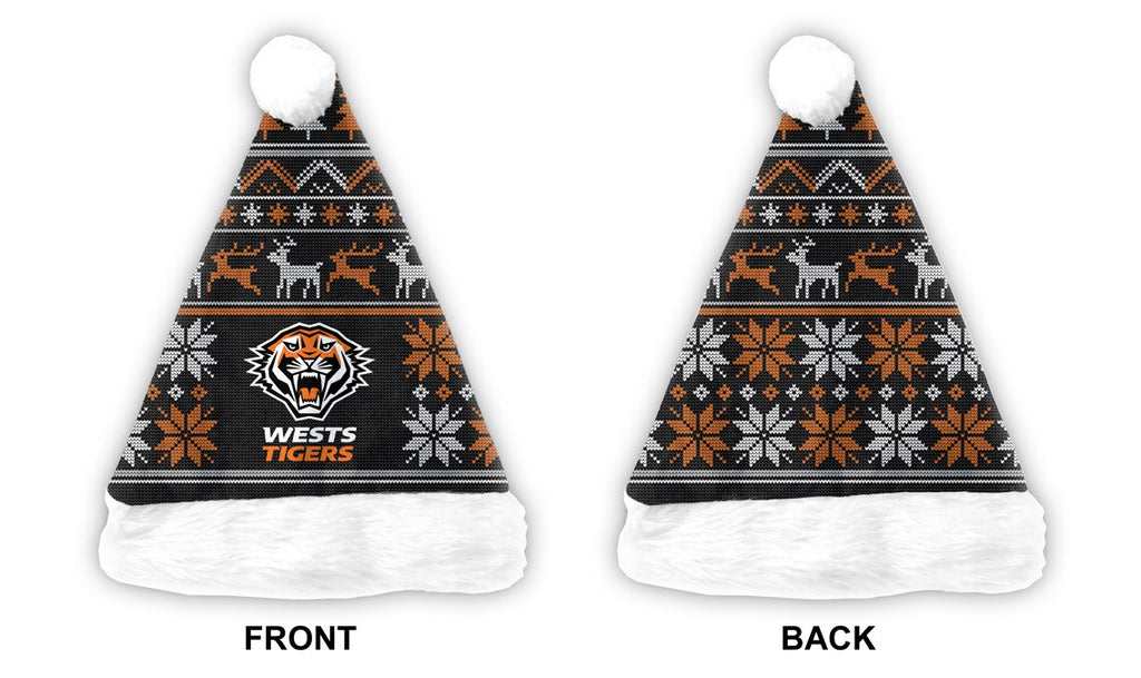 West Tigers Christmas Santa Hat