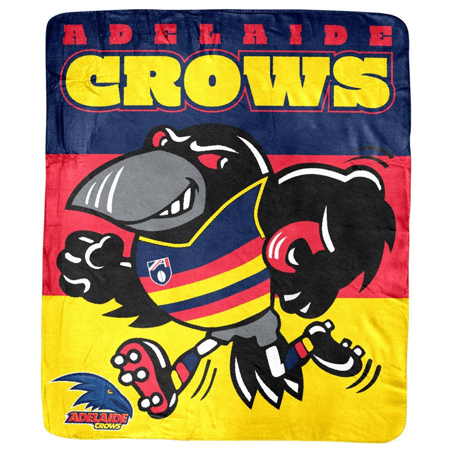 Adelaide Crows Coral Fleece Rug