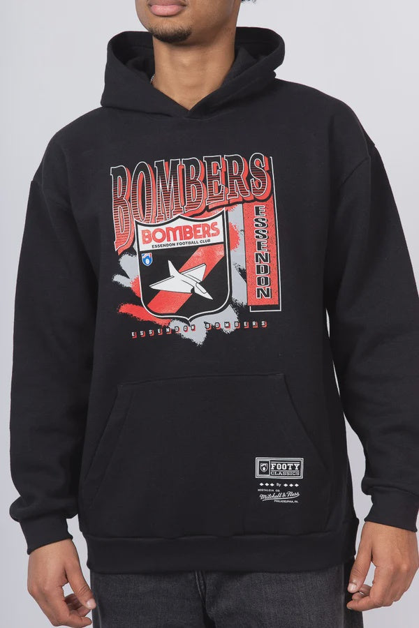 Essendon Bombers Mitchell & Ness Brush Off Hoodie