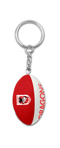 St George Illawarra Dragons Rugby Ball Keyring