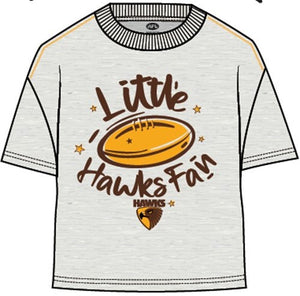 Hawthorn Hawks Baby Tee (White Marle)