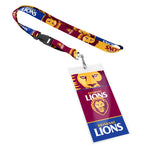 Brisbane Lions Card Pocket Lanyard