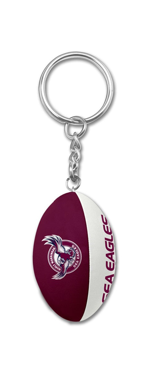 Manly Sea Eagles Rugby Ball Keyring