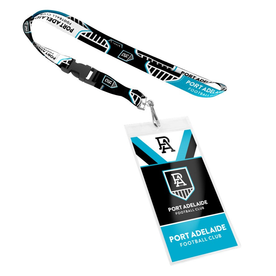 Port Adelaide Power Card Pocket Lanyard