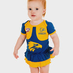 West Coast Eagles Baby Girls Footysuit