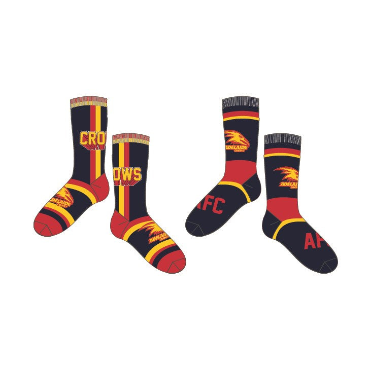 Adelaide Crows socks - Pack Of 2