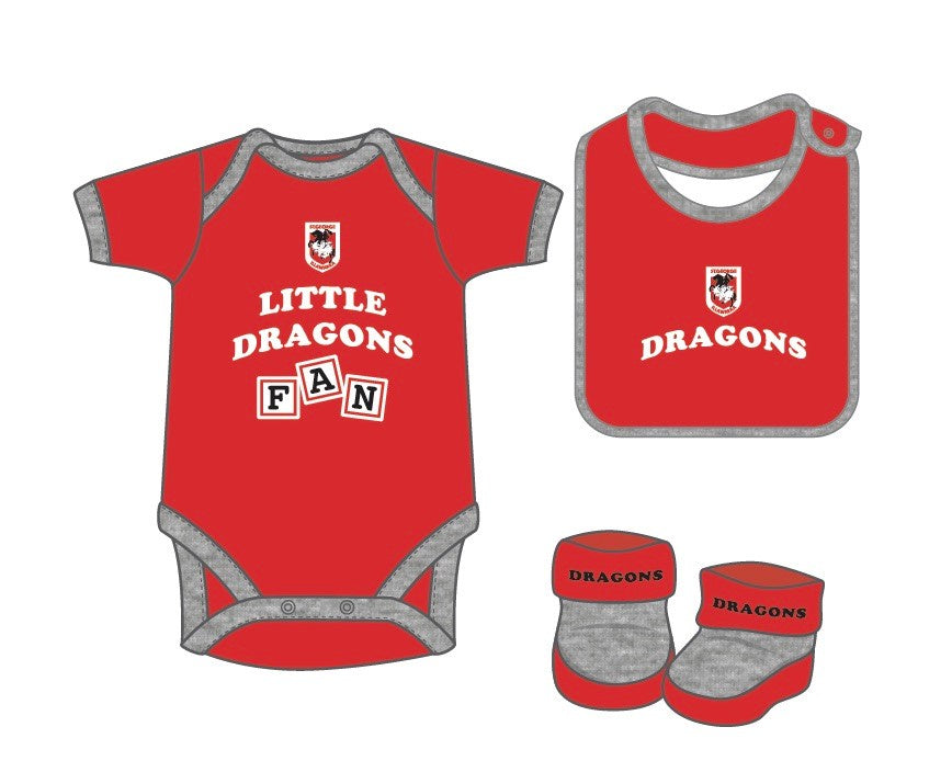St George Illawarra Dragons Baby Set