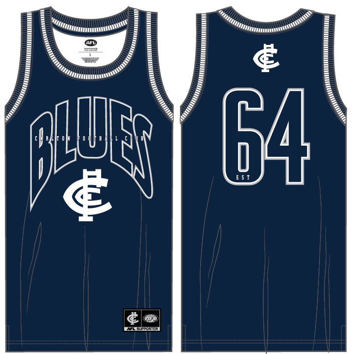 Carlton Blues Basketball Singlet