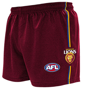 Brisbane Lions Adult Football Shorts
