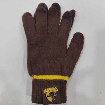 Hawthorn Hawks Touchscreen Gloves