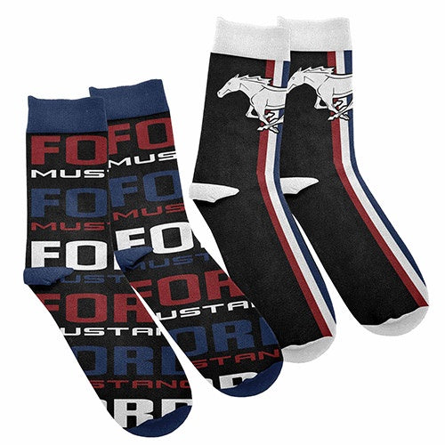 Ford Mustang Twin Mens Socks