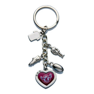 Manly Sea Eagles Charm Keyring