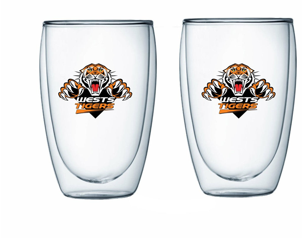 West Tigers Double Wall Glasses