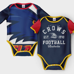 Adelaide Crows 2pc Baby Romper Set