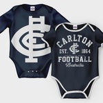 Carlton Blues 2pc Baby Romper Set