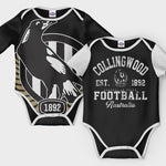 Collingwood Magpies 2pc Baby Romper Set