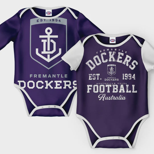 Fremantle Dockers 2pc Baby Romper Set