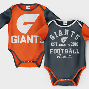 Greater Western Sydney Giants 2pc Baby Romper Set