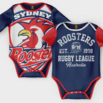 Sydney Roosters 2pc Baby Romper Set