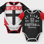 St Kilda Saints 2pc Baby Romper Set