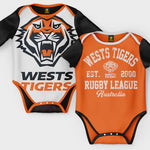 West Tigers 2pc Baby Romper Set